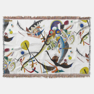 Manta PixDezines Kandinsky 1921 Segmentos Azules Abstrac