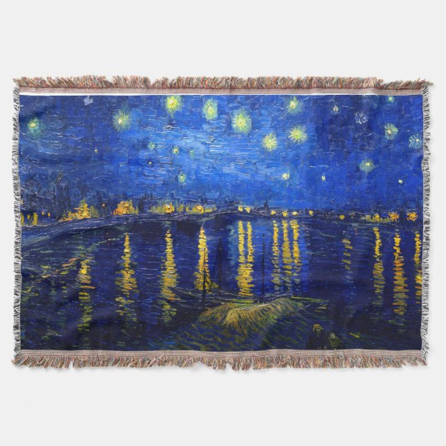 Manta PixDezines Van Gogh starry night sur Rhone (Anverso)