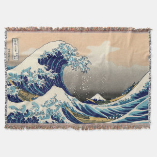 Manta PixDezines Vintage, Gran Ola, Hokusai 葛飾北斎の神奈川沖浪