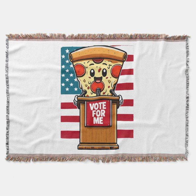 Manta pizza patriótica vota por mí (Anverso)