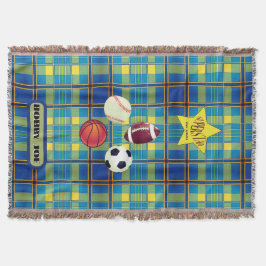 Manta Placa azul amarillo superestrella