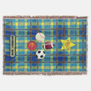 Manta Placa azul amarillo superestrella