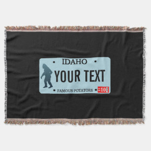 Manta Placa de licencia de Idaho Sasquatch
