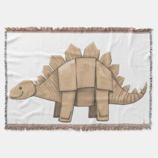 Manta Plaid Décoratif avec Adorable Dinosaure Cartoon