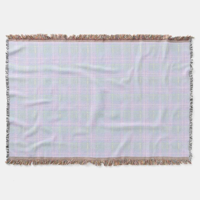 Manta Plaid Prairie Azul (Anverso)