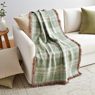 Manta Plaid verde salvia claro