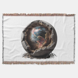 Manta Planeta Disco Core - La Tierra se rompe en modo Fi