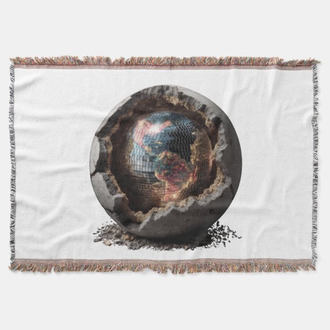 Manta Planeta Disco Core - La Tierra se rompe en modo Fi (Anverso)