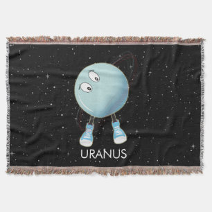 Manta Planeta Urano y estrellas