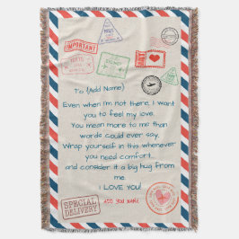 Manta Plantilla Personalizado Texto Sherpa Blanket - Te 