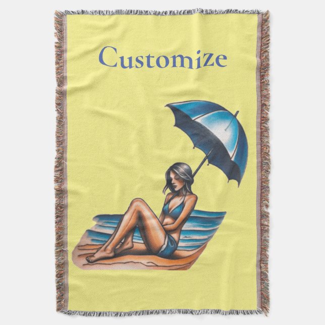 Manta Playa de Chica bikini Napping Thunder_Cove (Frente vertical)