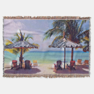 Manta Playa tropical frente al mar