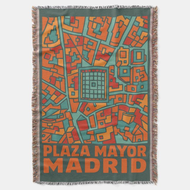 Manta Plaza Mayor de Madrid (Frente vertical)