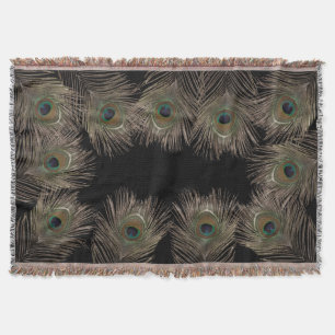 Manta Pluma de pavo real