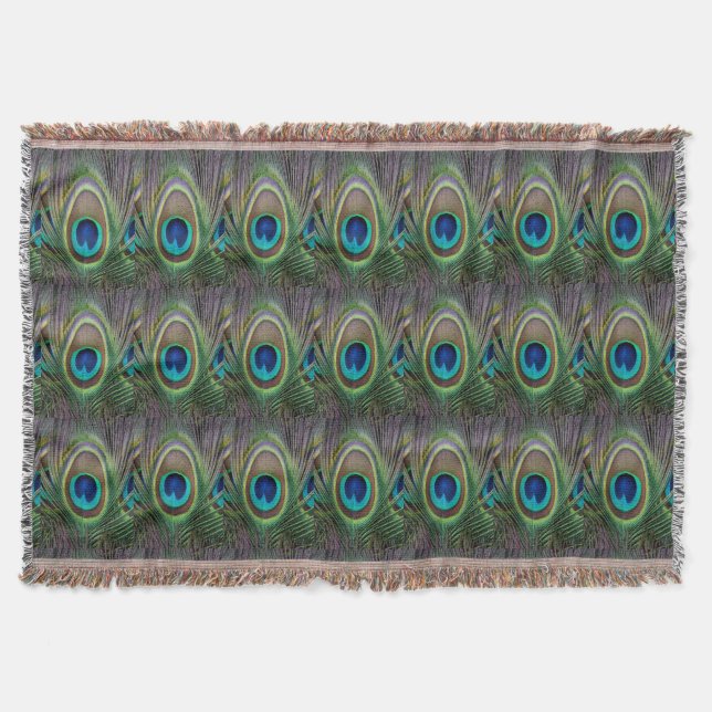 Manta Pluma de pavo real (Anverso)