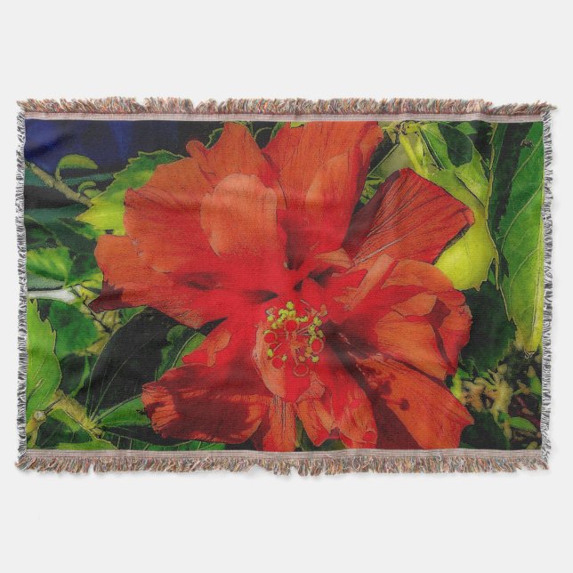 Manta Poder de Flor Roja (Anverso)