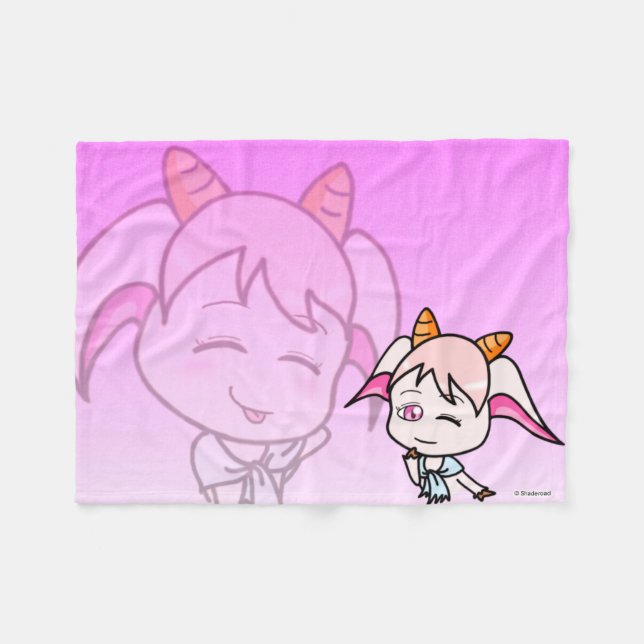 MANTA POLAR こかげのやぎ フリースブランケット (Frente (Horizontal))