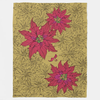 MANTA POLAR ポインセチアと赤い靴。からし色