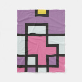 Manta Polar 抽象画 モダン レトロ mapper #2 フリースブランケット