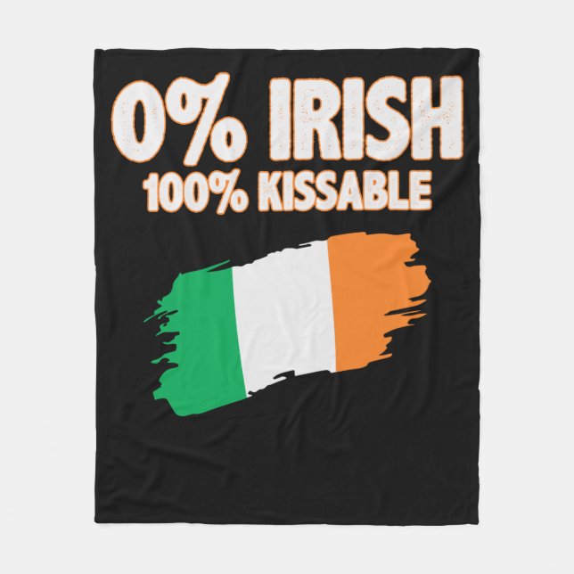Manta Polar 0% irlandés 100% kissable (Anverso)