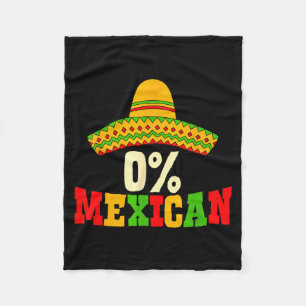 Manta Polar 0% mexicano cinco de mayo fiesta sombrero divertid