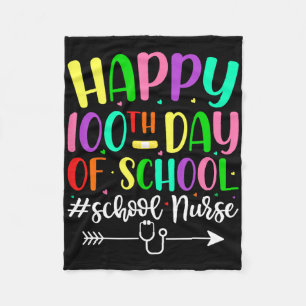 Manta Polar 100º Día De Enfermero Escolar Stethoscope 100 Días