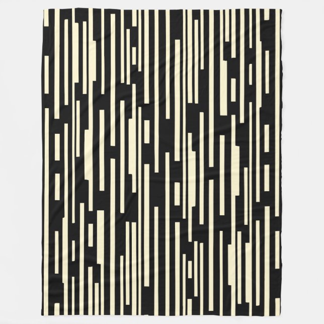 Manta Polar 100216 - Negro y crema (Anverso)