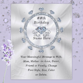 Manta Polar 100°, 75°, 70°, 60° cumpleaños presente para espos