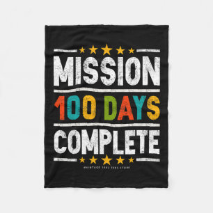 Manta Polar 100° Día de Camisetas Escolares Misión 100 Días Co