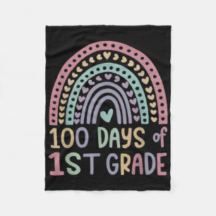Manta Polar 100° Día De La Escuela 1° Grado 100 Días Más Intel