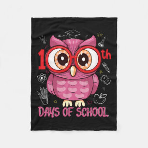 Manta Polar 100° Día De La Lechuza Escolar 100 Días Chica Más 