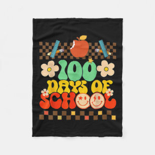 Manta Polar 100° Día De Maestros Retro Groovy 100