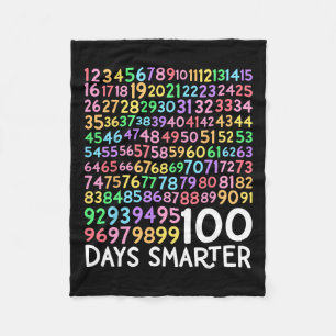 Manta Polar 100° Día del Maestro Escolar 100 días matemáticas