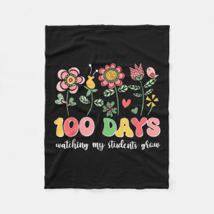 Manta Polar 100 días cultivando flores de boho
