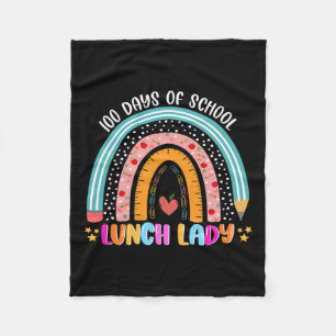 Manta Polar 100 Días De Almuerzo Escolar Señora 100