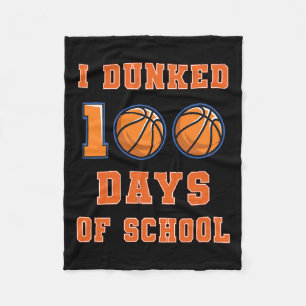 Manta Polar 100 Días De Básquetbol Escolar 100 Día De
