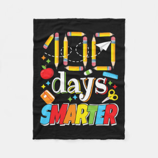 Manta Polar 100 Días De Celebración Escolar Estudiante 100