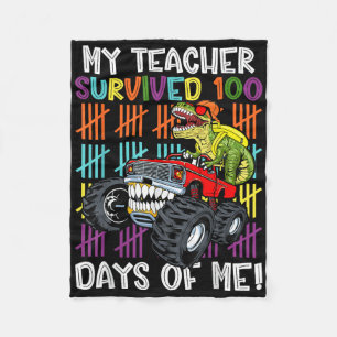 Manta Polar 100 días de clases mi profesor sobrevivió 100 días