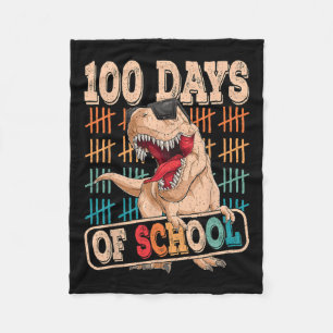 Manta Polar 100 días de diversión de dinosaurio escolar 100 dí