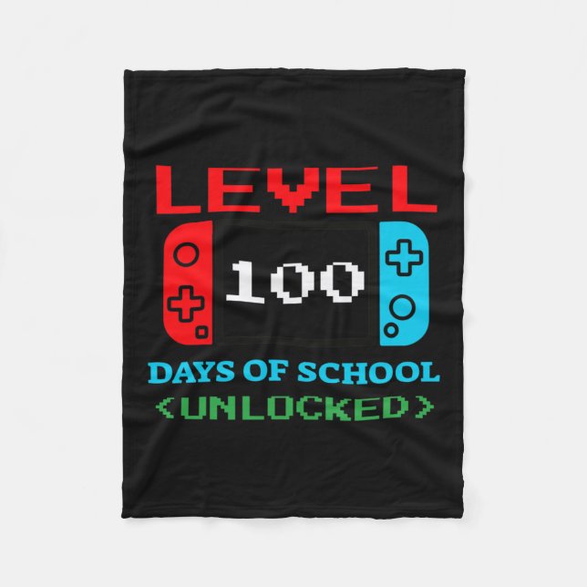 Manta Polar 100 Días De Escuela Desbloqueados 3 (Anverso)