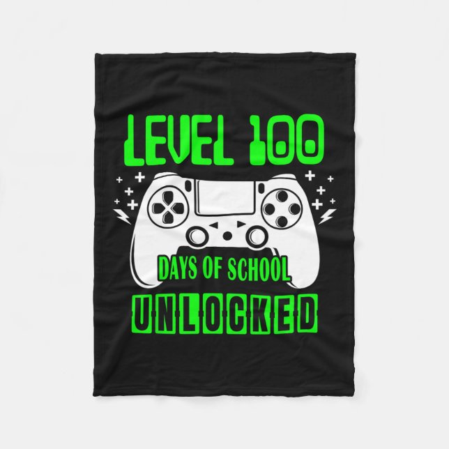 Manta Polar 100 Días De Escuela Desbloqueados Videojuegos Juga (Anverso)