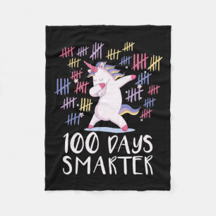 Manta Polar 100 Días De Escuela Unicornio