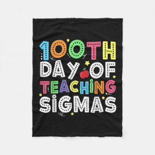 Manta Polar 100 días de maestro de Camisetas escolares