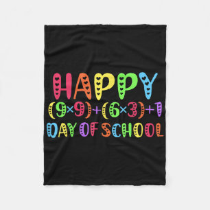 Manta Polar 100 días del arcoiris del profesor de matemáticas
