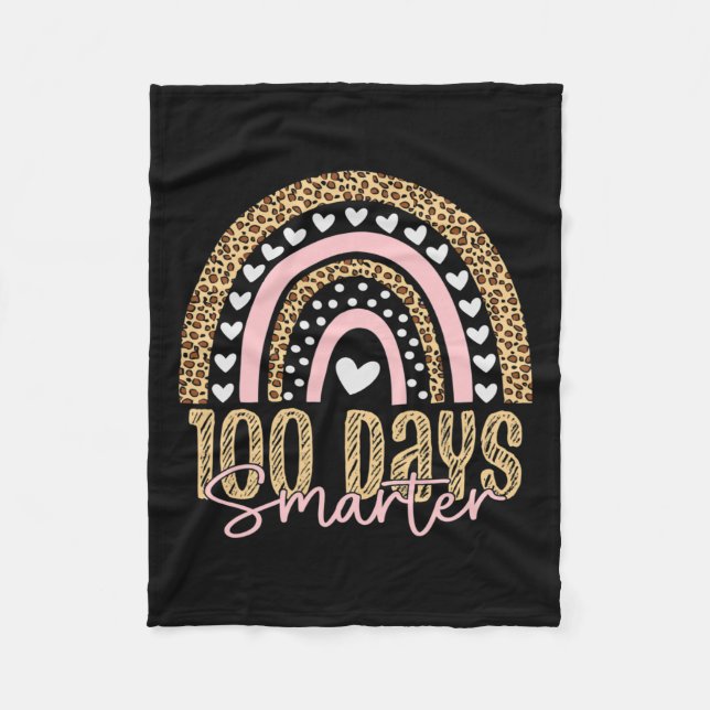 Manta Polar 100 días del leopardo arcoiris (Anverso)