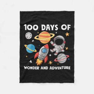 Manta Polar 100 Días Escolares Astronautas Niños 10