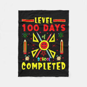 Manta Polar 100 días escolares completados 100 días de gamina