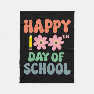 Manta Polar 100 Días Escolares Felices 100 Días De Enseñanza E