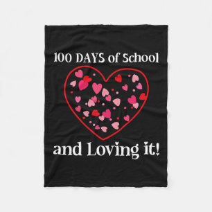 Manta Polar 100 Días Escolares Y Amantes Estudiantiles De Ti