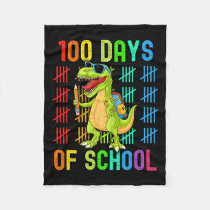 Manta Polar 100 días felices de clases Dino Dinosaurio T
